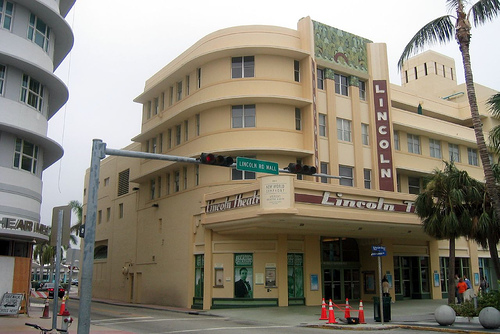 Stucco Facade of the Lincoln Theatre