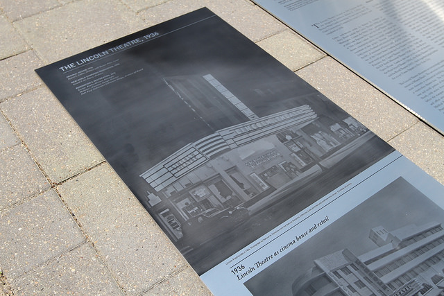 Etched Historic Photo Plaque created by Impact Signs for the Lincoln Theatre