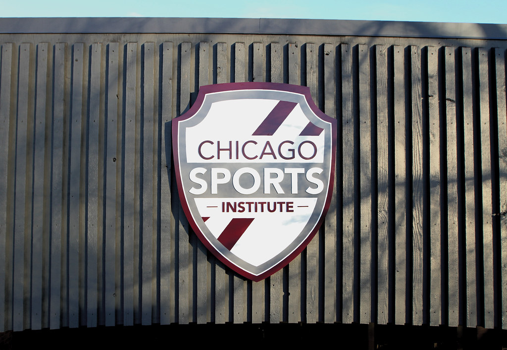 3" deep fabricated aluminum shield logo painted single color 57 inches tall overall Additional colors on face in vinyl decal Letters from 1/4" thick flat cut aluminum assembled flush to face