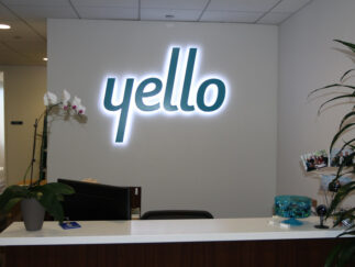 BackLit Channel Letters for Interior Office