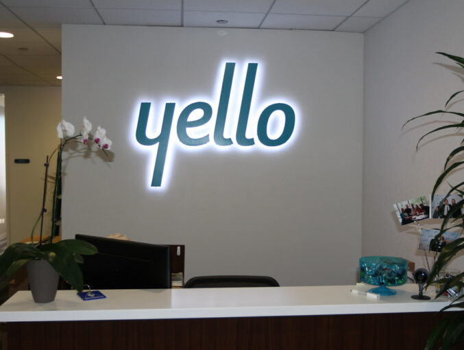BackLit Channel Letters for Interior Office