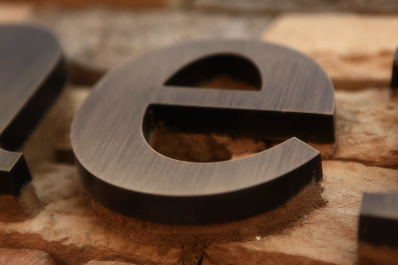 Bronze letters 