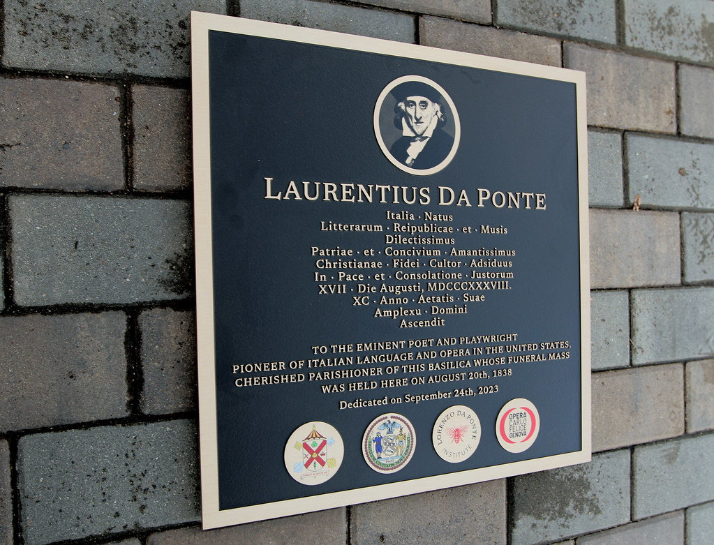 Bronze Outdoor memorial plaque with (5) UV images on face