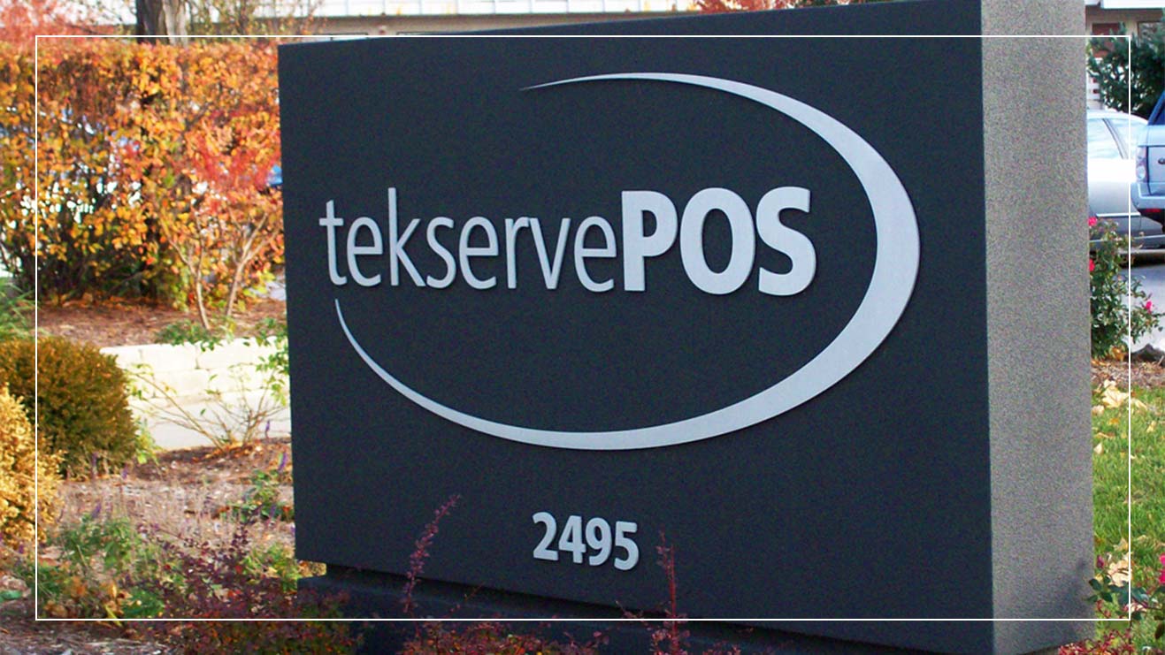 Example monument business sign.