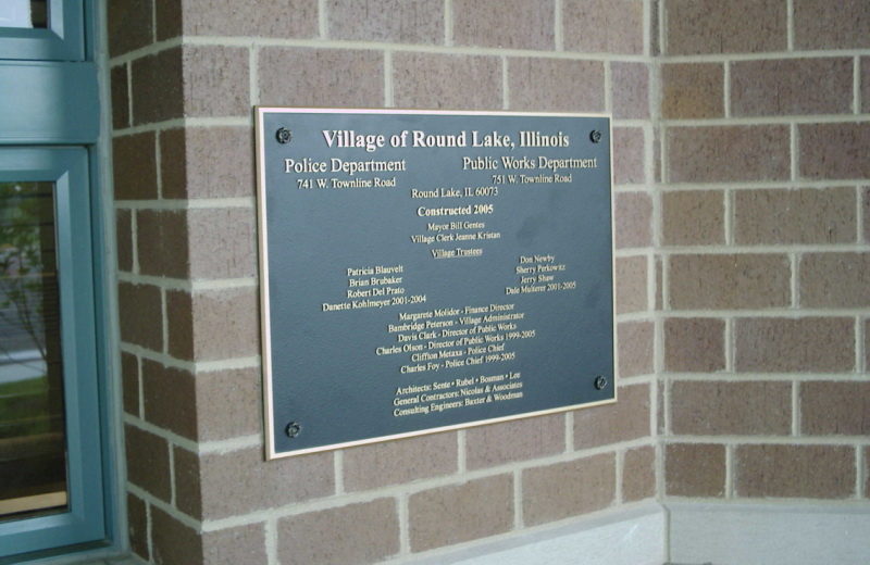 Cast Bronze Plaque Community Space