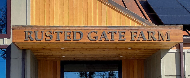 Corten Steel Rusted Gate Farm