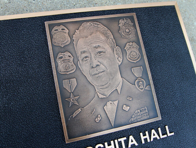 Custom photo collage for veteran photo relief image cast