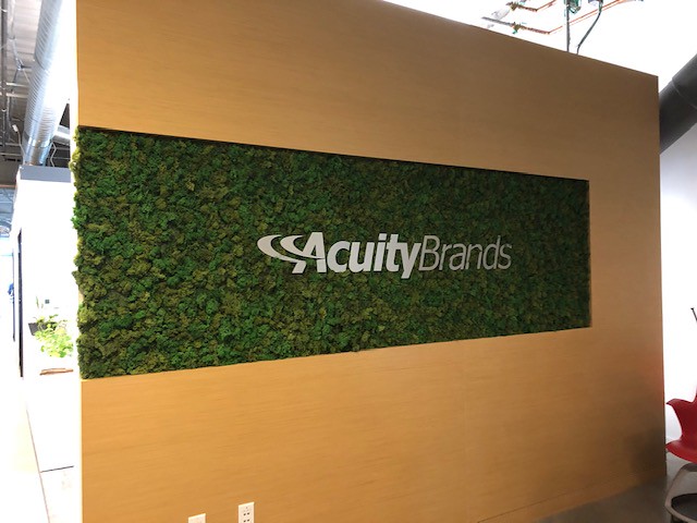 Cut Aluminum Logo Natural Brushed Finish 64" Overall Width 3/8" Thickness Material MOUNTING: Blind stud mounting with 1/4" sleeve spacers to "float" letters off the wall. Pattern included.