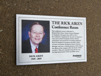 Etched Stainless Steel plaque with Full Color UV image on face