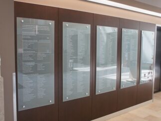 Glass Donor Wall