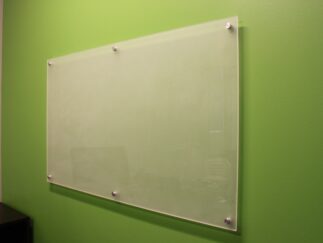 Glass dry erase board