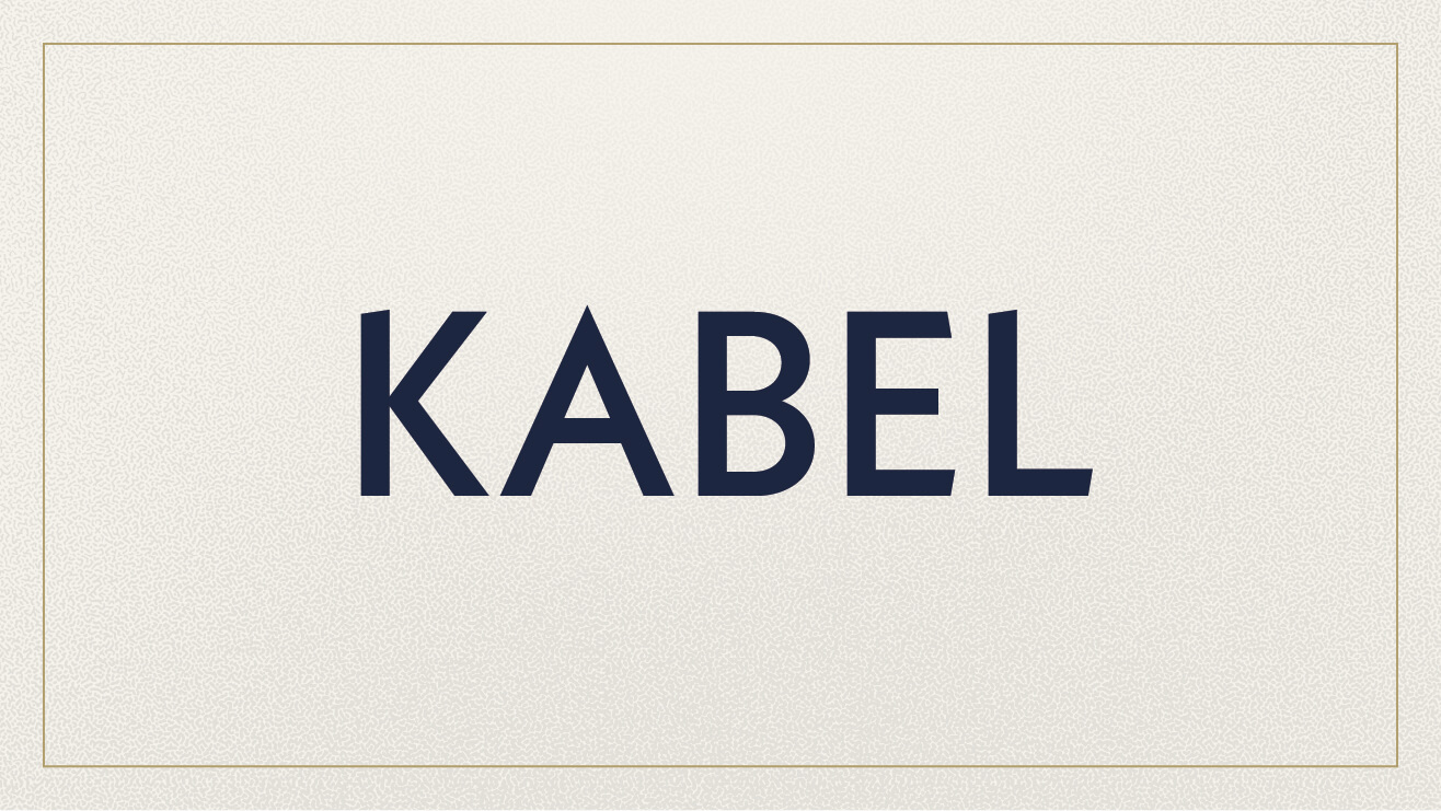 Example of the Kabel font.