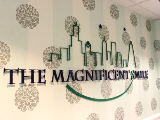 Painted Cut Aluminum Letters & Logo