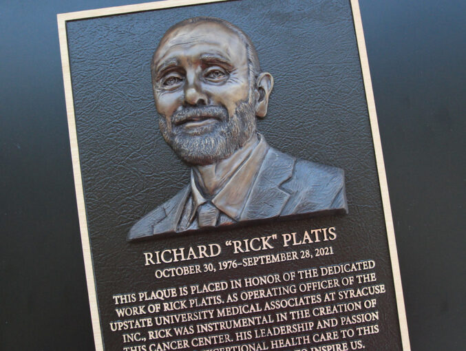 University Medical Associates Bronze Bas Relief dedication plaque